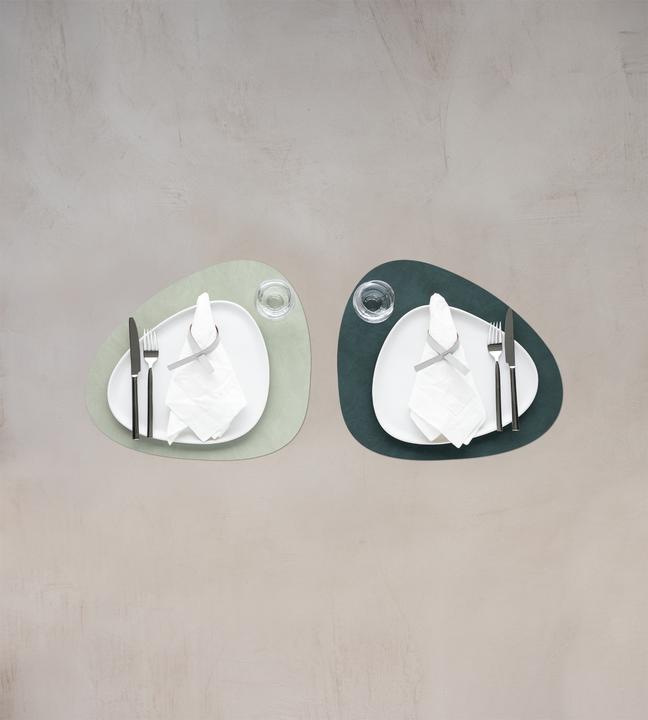 Immagine prodotto Lind DNA Tovaglietta Curve L, doppia Nupo Verde scuro/Verde oliva, 37x44 cm (1 x, 37 x 44 cm)