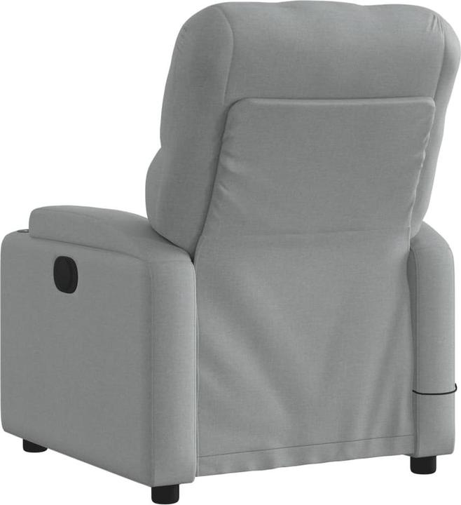 Actual product image VidaXL Massage chair light grey fabric,Colour: Light grey,Material: Fabric
