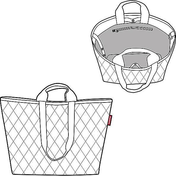 Immagine prodotto reisenthel Borsa Classic ShopperXL Rombo 26 l, grigio chiaro