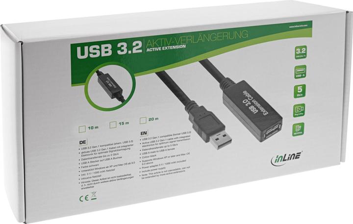 Actual product image InLine Extension cable (20 m, USB 3.0)