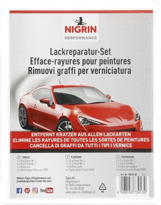 Immagine prodotto Nigrin Kit di riparazione della vernice (50 ml)