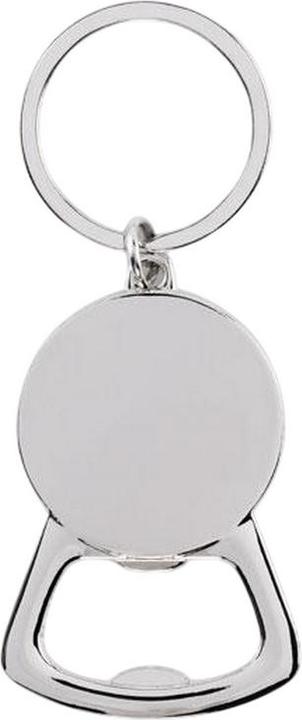 Actual product image MidOcean Keypop Bamboo Recycled Aluminium Bottle Opener Keyring