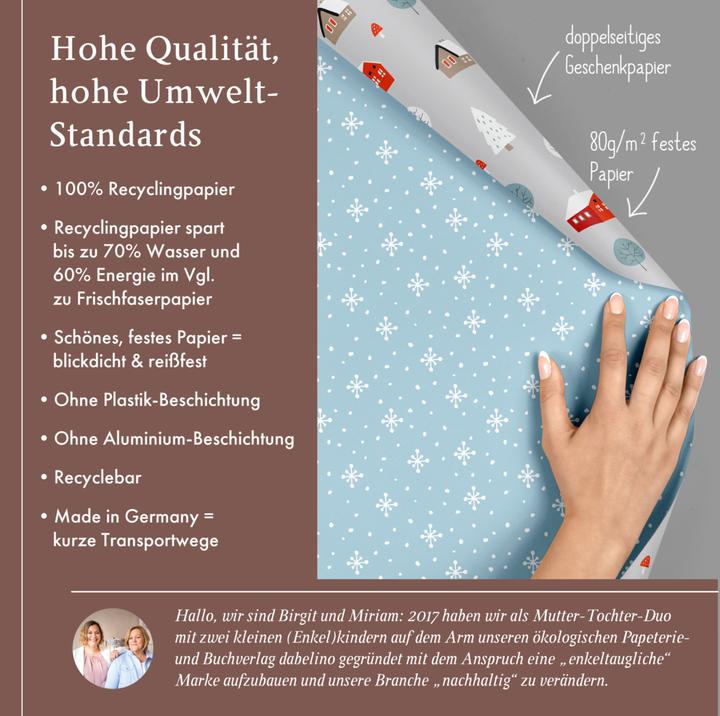 Produktbild Dabelino Geschenkpapier Set Weihnachten: Skandin (Geschenkpapier, 4 x)