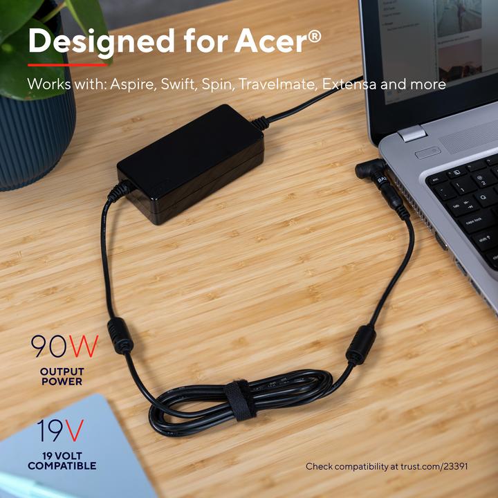 Produktbild Trust Netzteil 90 W Maxo für Acer Notebooks (90 W)