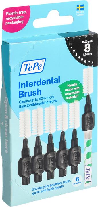 TePe Interdental Brush 1.5mm schwarz 6 (6 x, 1.50 mm)