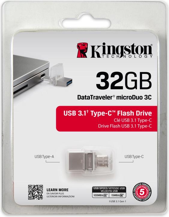 Actual product image Kingston DataTraveler microDuo 3C (32 GB)