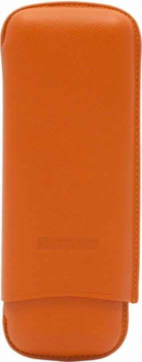 Martin Wess *2er Zigarrenetui 571 Saffiano Gigante Orange