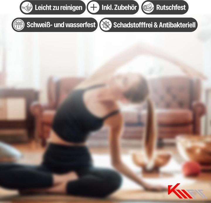 Actual product image Km-Fit Yoga mat (5 mm)