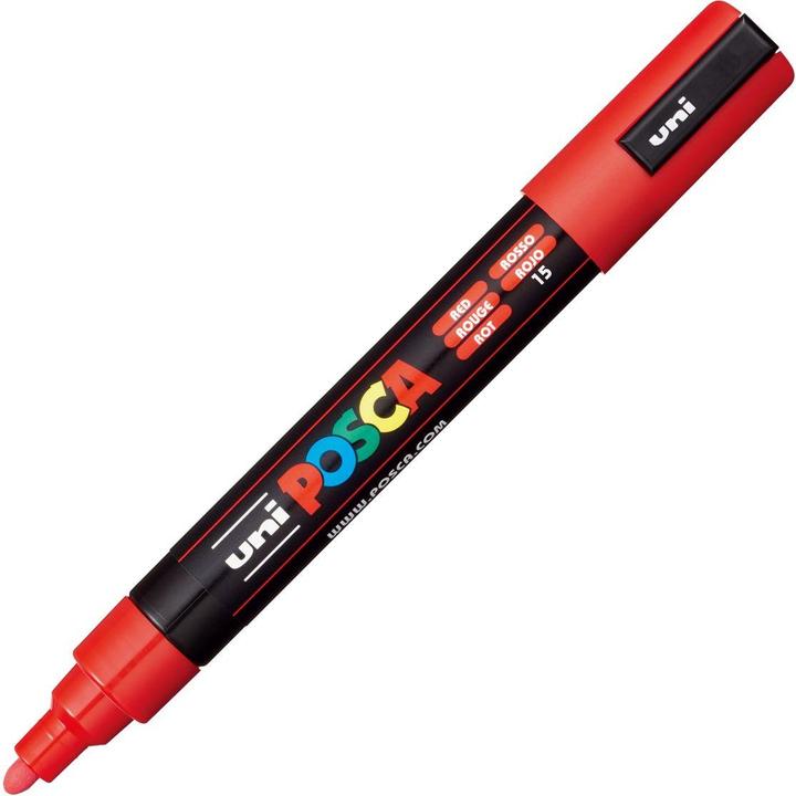 Produktbild Posca Marker PC-5M Rundspitze (Red, 2.50 mm, 1 x)