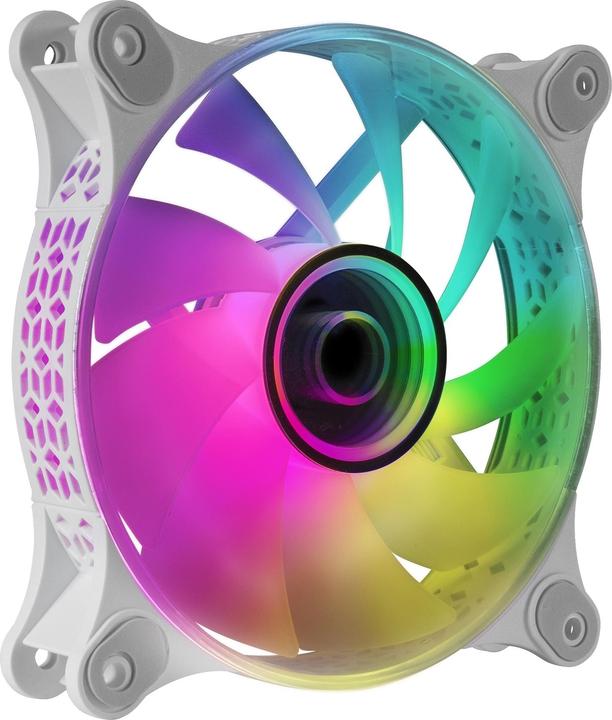 Image du produit Mars Gaming Ventilateur Boitier Mf-3d RGB - 12cm (Blanc) (120 mm, 1 x)