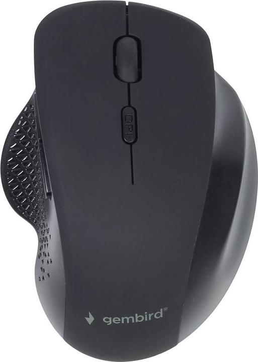Gembird MUSW-6B-02 6-button optical wireless mouse black (Wireless)