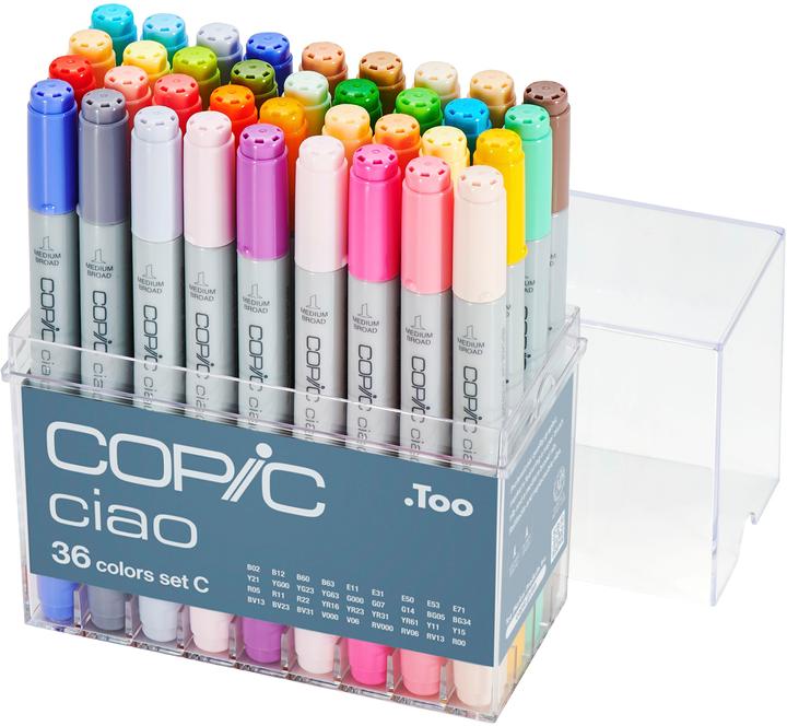 Actual product image Copic Ciao 36 Set C (Multicoloured, 36 x)