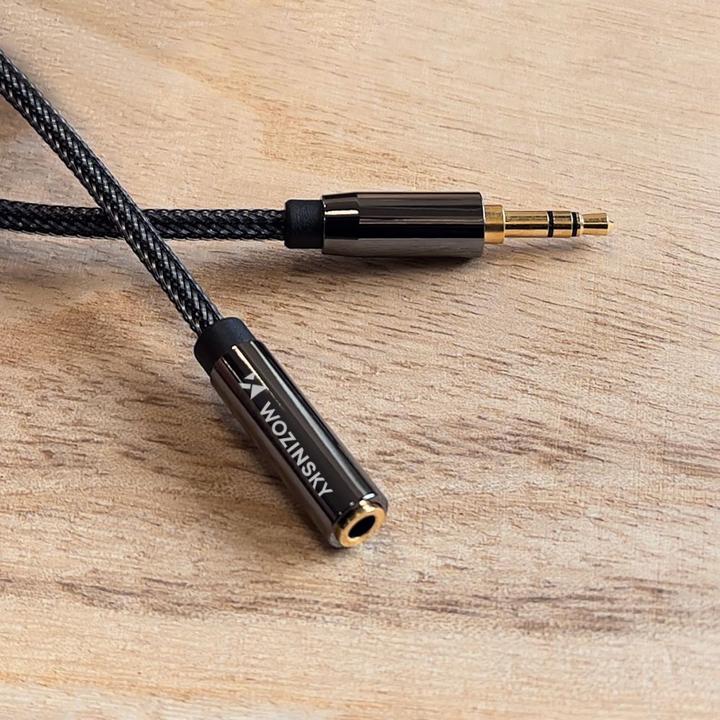 Produktbild Wozinsky mini jack extension cable (female-male) AUX extension 5 m black (5 m)