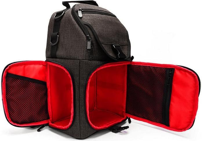 Actual product image JTI Shoulder rucksack for camera and equipment - grey (Camera shoulder bag)
