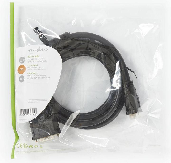 Immagine prodotto Nedis Cavo DVI-I 24+5 pin - spina DVI-I - spina DVI-I (2 m, DVI)