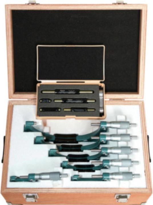 Actual product image Mitutoyo Micrometer set 6 pcs. measuring range150-300 mm + setting standards (Metric)