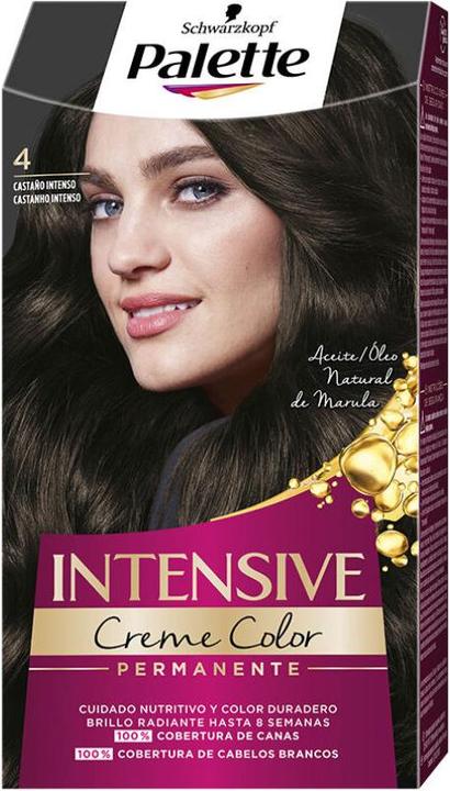 Actual product image Schwarzkopf Intensive Creme Colour Permanente 4-Castaño Intenso 1 U (4-Intense Brown Hair Colour)