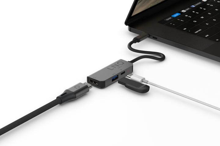 Actual product image LINQ Connects 3in1 USB-C Multiport Hub (USB-C, 1 Ports)