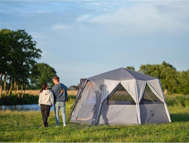 Immagine prodotto Coleman 2176828 Tenda ottagonale con grandi finestre, con vista panoramica a 360 gradi (Tenda a cupola, 20.70 kg, 8 persone)