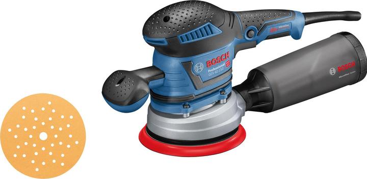 Produktbild Bosch Professional Exzenterschleifer GEX 40-150 mit 1 x Mehrlochschleifblatt C470 (Exzenterschleifer, 400 W)