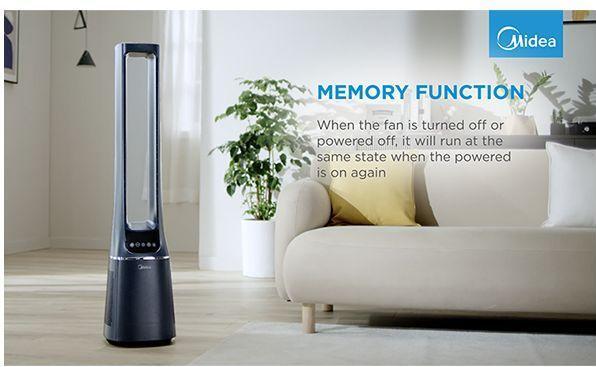 Immagine prodotto Midea Ventilatore e purificatore d'aria senza pale, Smart WiFi, digitale con IOT e telecomando, filtro (48 m²)