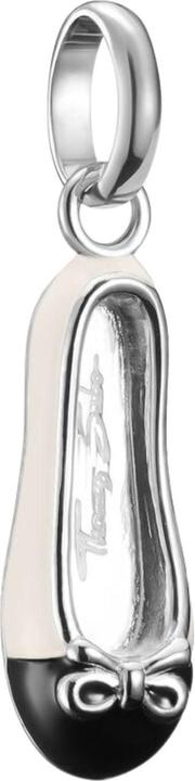 Thomas Sabo Charm-Anhänger Ballerina Cremeweiss Connect Silber (Sterling Silber)