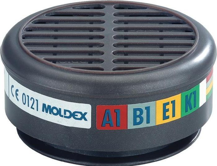Image du produit Moldex Filtres à gaz 850001 EN 14387:2004 + A1:2008 A2 (Masque de protection respiratoire Filtre de rechange)