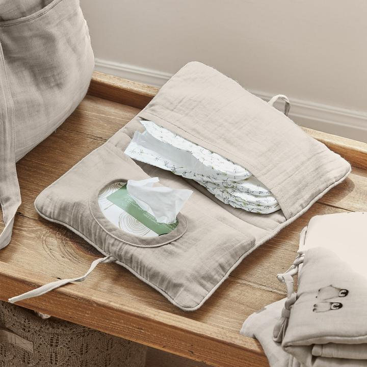 Image du produit Loberon Pochette de lingettes humides Mireval grise
