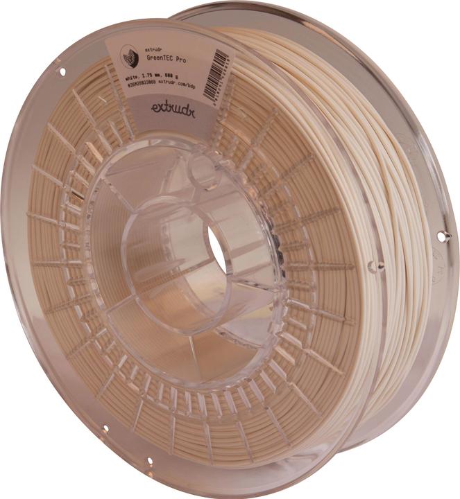 Image du produit Extrudr Greentec Pro - Blanc - 1.75mm (bioTEC, 1.75 mm, 800 g, Blanc)