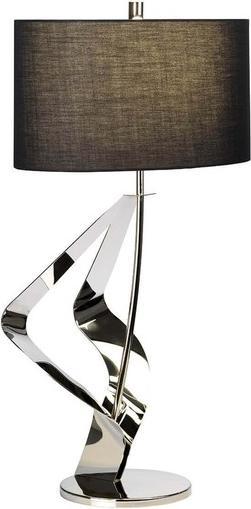 Actual product image Elstead Lighting Ribbon table lamp E27 polished nickel black (E27)