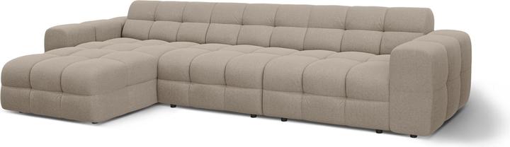 Actual product image Micadoni Velvet Left Corner Sofa, "Kendal", 5 Seats, 357x173x79Made in Europe (Corner sofa)