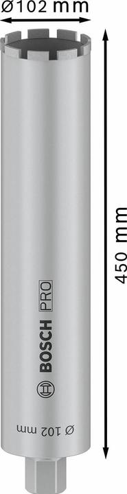 Actual product image Bosch Professional Zubehör PRO Core Cutter wet, 102 x 450 mm, 1 1/4-inch UNC (102 millimetres)