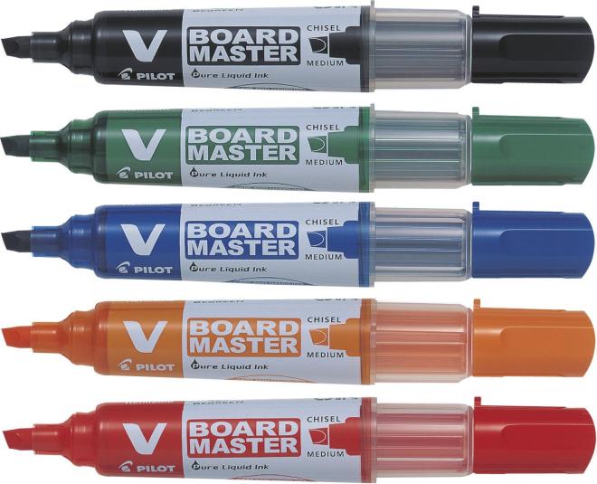 Immagine prodotto Pilot BG Set VBoard Master Master Medium Wedge tip à 5 ass. (Multicolore, 5.20 mm, 5 x)