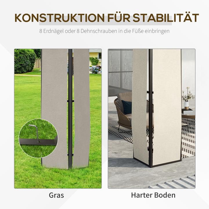 Image du produit Outsunny Pavillon avec toit en plaques de polycarbonate (300 cm, 320 cm)