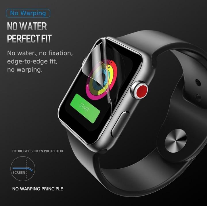 Produktbild Rock Hydrogel Apple Watch 38 mm Screen Protector Folie 0.15 mm 2er Pack Set