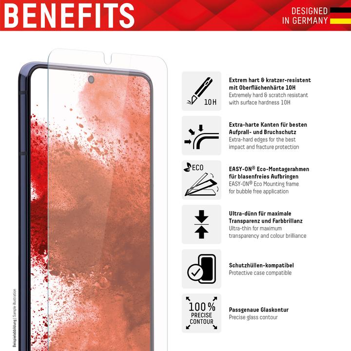 Actual product image Displex Real Glass, 2D Panzerglas (1 Piece, Samsung Galaxy A23 5G, Samsung Galaxy F13, Samsung Galaxy M13, Samsung Galaxy A23, Samsung Galaxy M23, Samsung Galaxy M33)