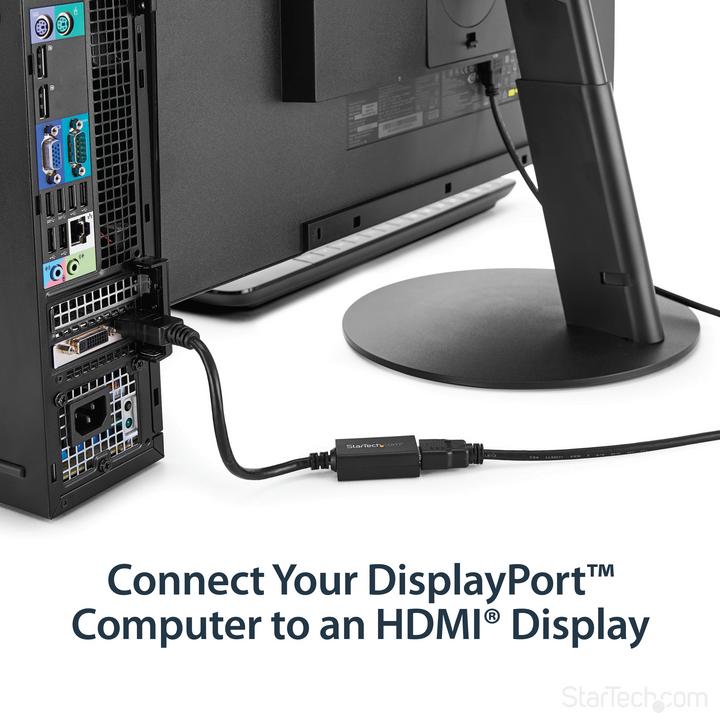 Immagine prodotto StarTech Adattatore video DisplayPort a HDMI / Convertitore (HDMI, 26.50 cm)