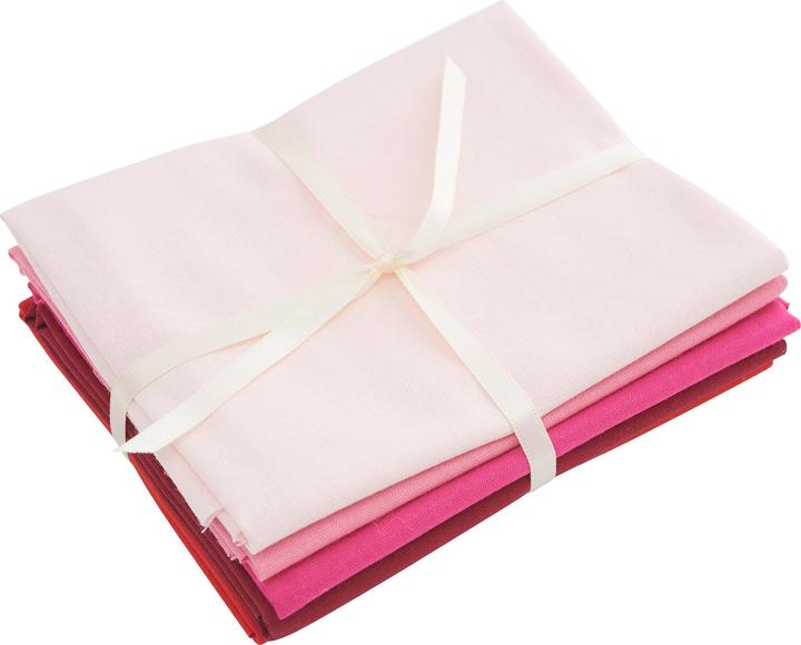 Produktbild Stafil Stoffpaket Patchy Uni "Rosa-Rot", 5 Zuschnitte à 45 x 55 cm