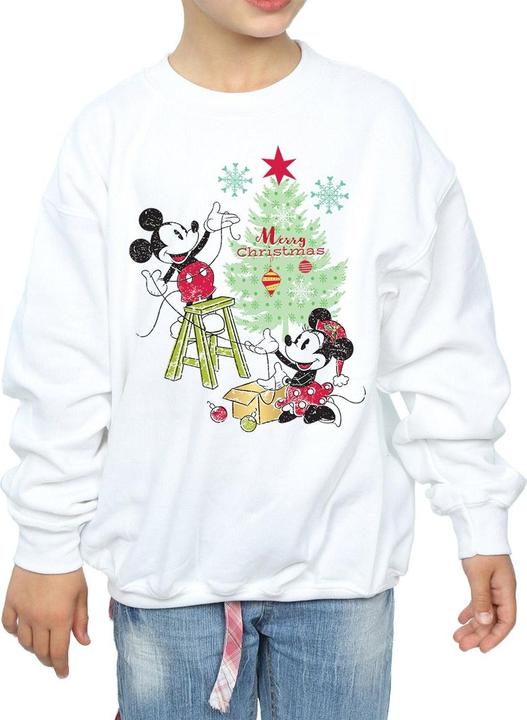 Produktbild Disney Mickey And Minnie Christmas Tree Sweatshirt Mädchen (140, 146)