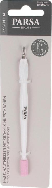 Image du produit Parsa Beauty Couteau à cuticules Parsa avec bâtonnets en céramique, blanc