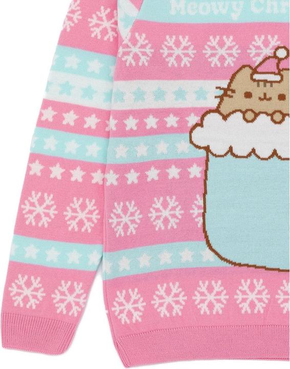 Image du produit Pusheen Sweatshirt de Noël en tricot pour filles (146, 152)