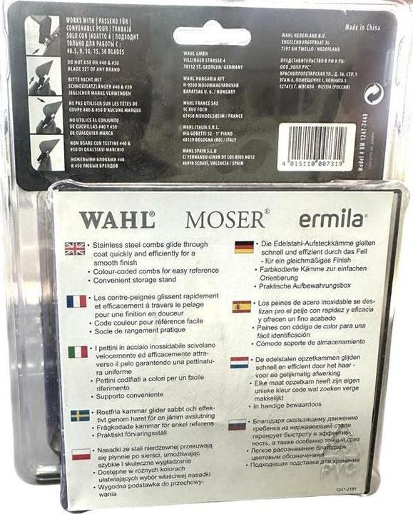 Nutritional values and ingredients Moser Attachment comb