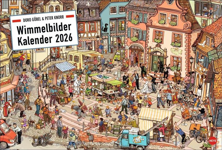 Produktbild Göbel & Knorr Wimmelbilder Edition Kalender 2026 (58 x 39 cm, Deutsch)