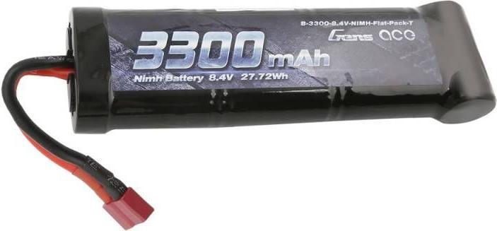 Actual product image Gens Ace Gens NiMH Battery 8.4V 3300mAh 7 Cells Flat (8.40 V, 3300 mAh)