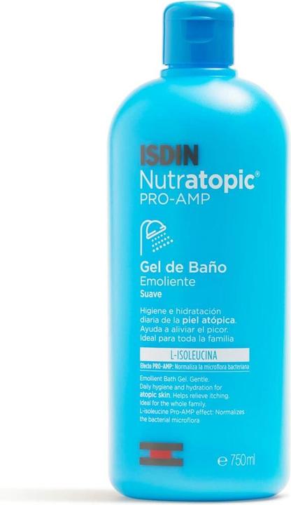 Image du produit Isdin Gel de bain émollient Nutratopic PRO-AMP 750ml (750 ml)