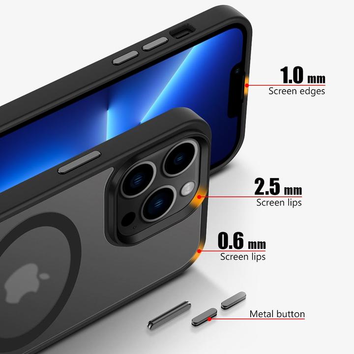 Actual product image Cadorabo Case for Apple iPhone 13 PRO compatible with Magsafe Protective Cover (Apple iPhone 13 Pro)