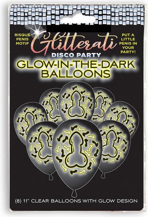 Little Genie Productions Glitterati - Penis Glow Balloons