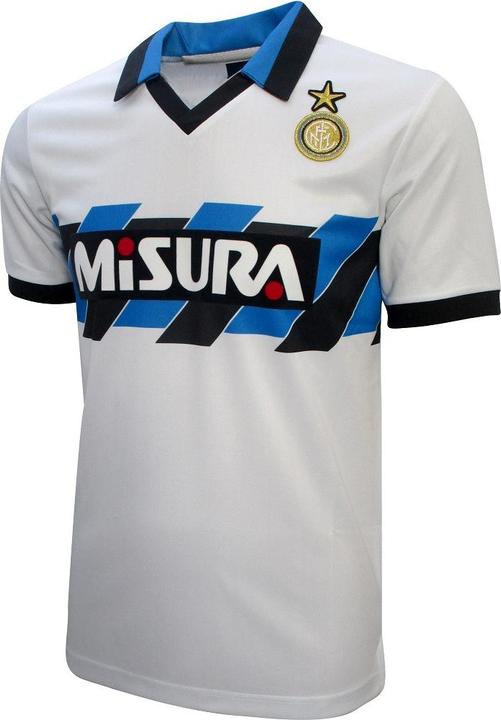 Score Draw Inter Mailand auswärts 1990 Retro Trikot FC Internazionale Milano 1990 Vintage Shirt (S)