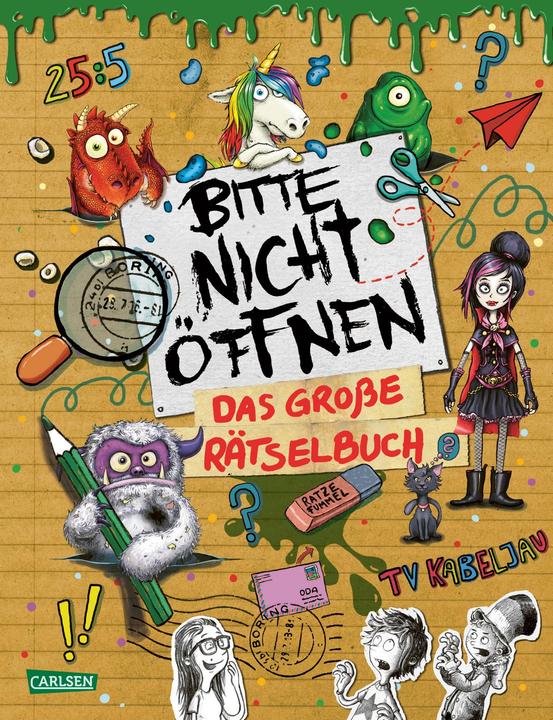 Actual product image Bitte nicht öffnen: Das grosse Rätselbuch (German, Charlotte Habersack, Linda Hartwig, 2021)