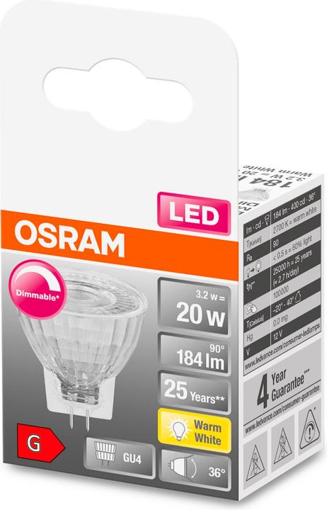 Immagine prodotto Osram Superstar Mr11 (GU4, 3.20 W, 184 lm, 1 x, G)